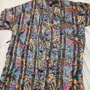 Vintage Fredericks of Hollywood sheer paisley robe